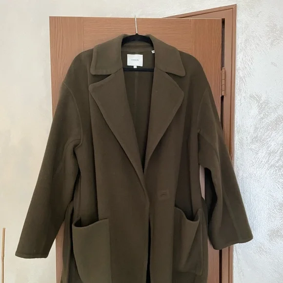 Vince green coat on sale